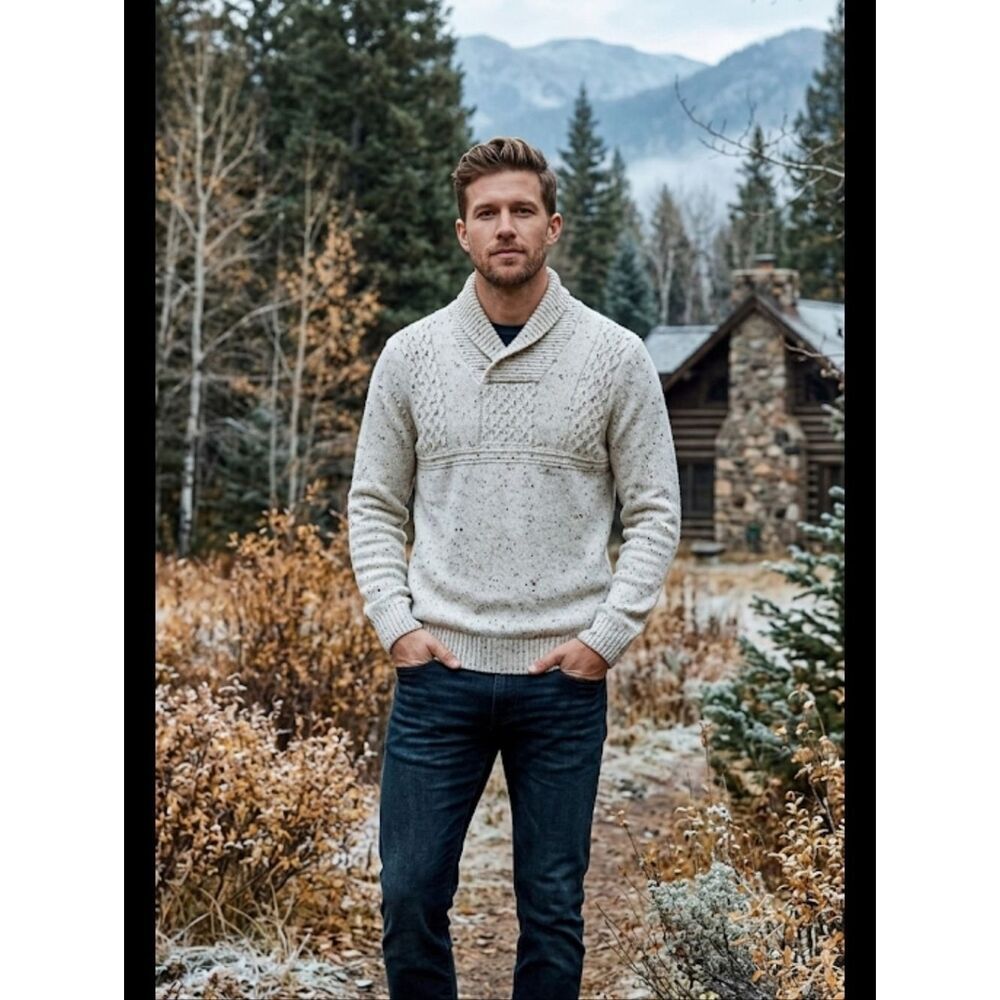 Chaps Fishermans Sweater Men's Sz M